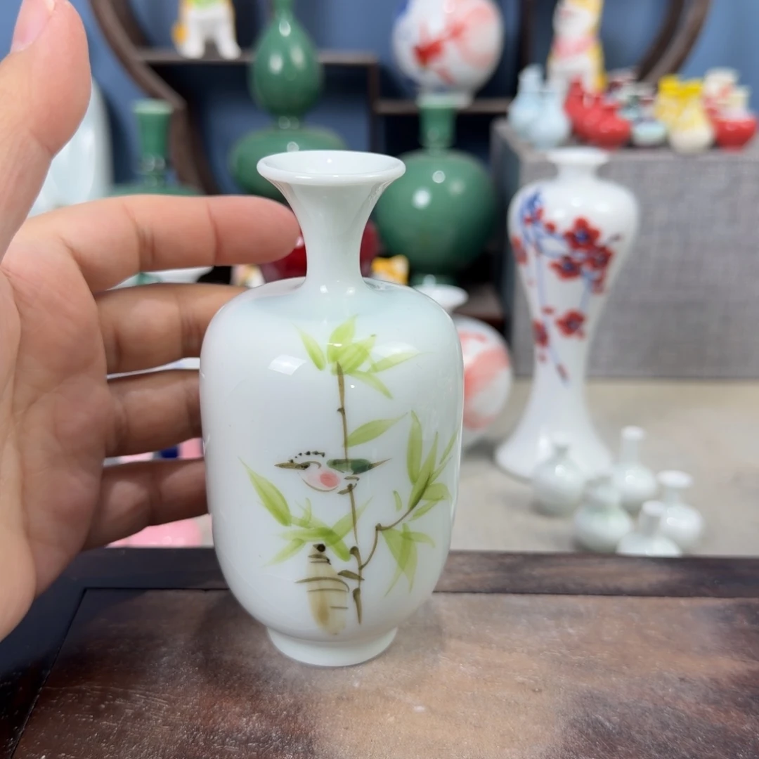 陶瓷手工小花器摆件