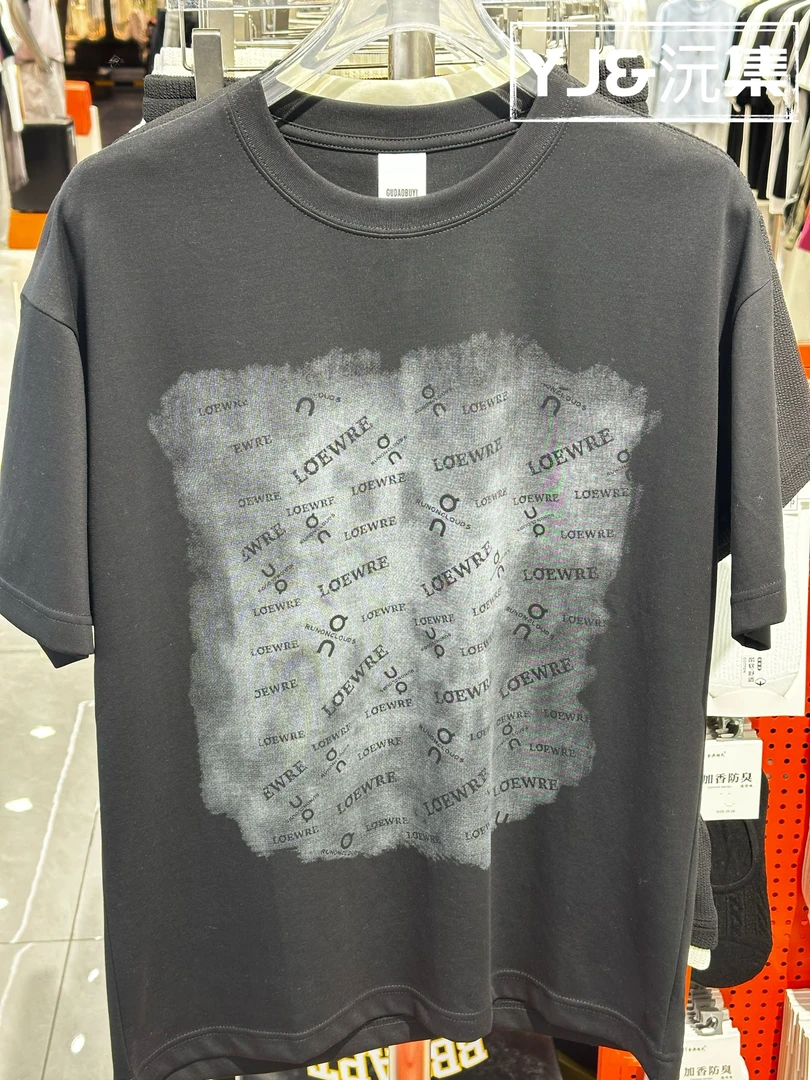 YJ/夏季新款渐变图案短袖T恤男青年潮牌流行修身圆领上衣休闲时尚