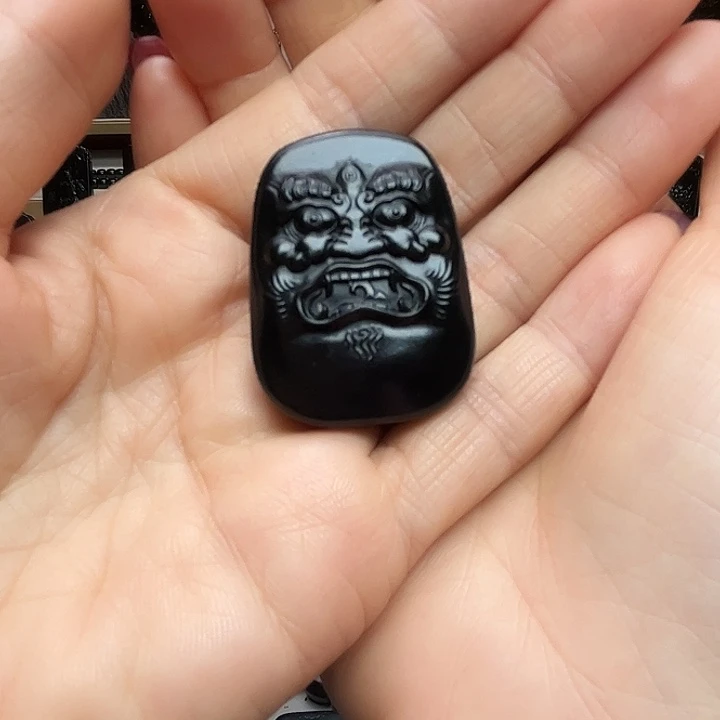 和田玉（墨玉）未镶嵌手链大黑天