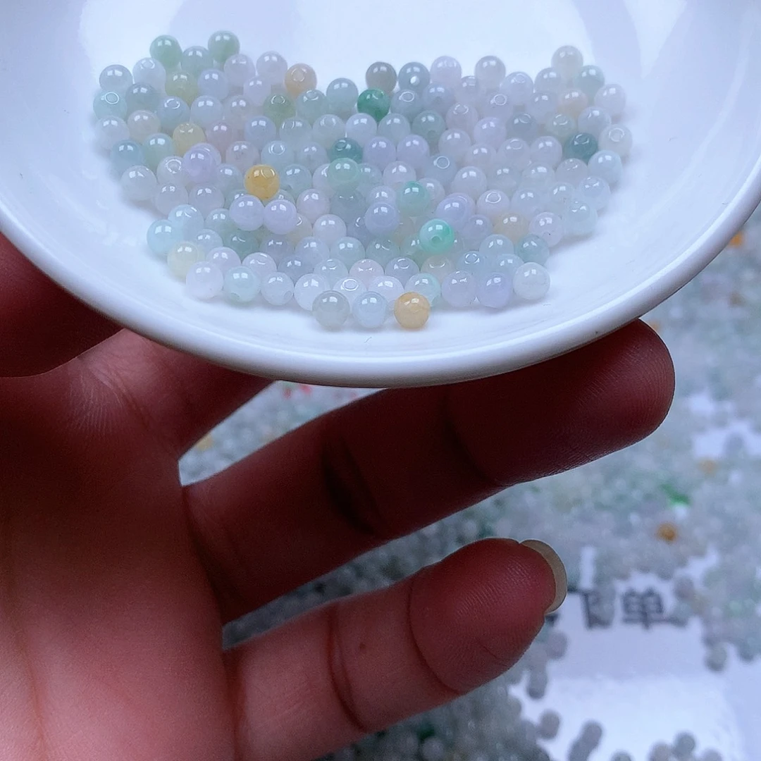 翡翠散珠翡翠翡翠卡3.6。220颗30元