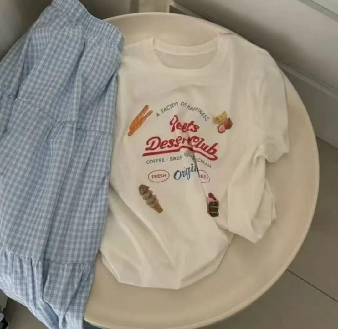 「李李服装」lilifushi韩系宽松简约奶油冰淇淋