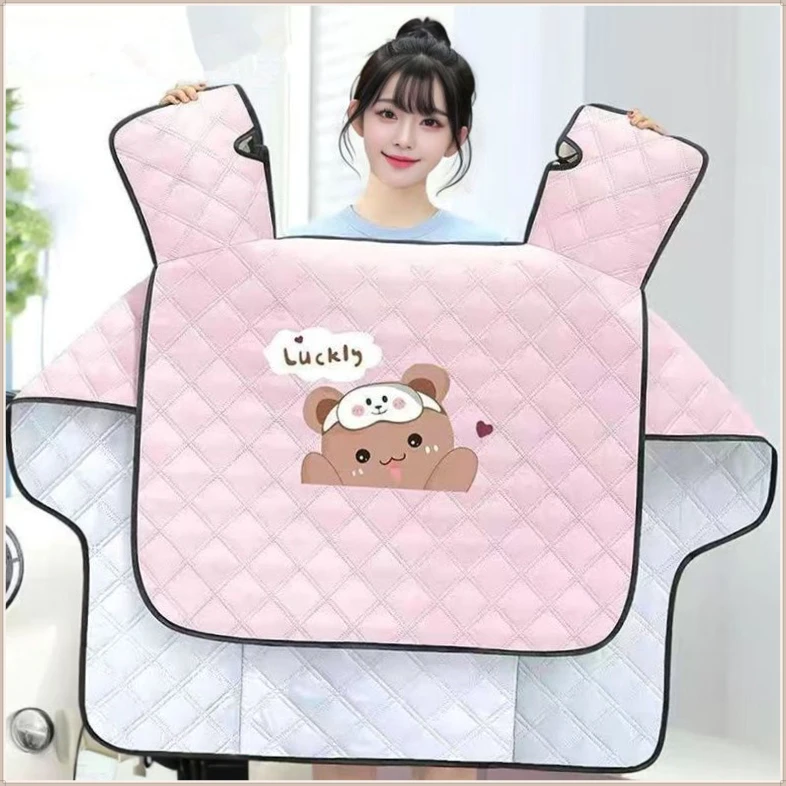 电动车挡风被夏季防晒罩薄款GMZW电瓶摩托防风防水夏天春秋【悦成】