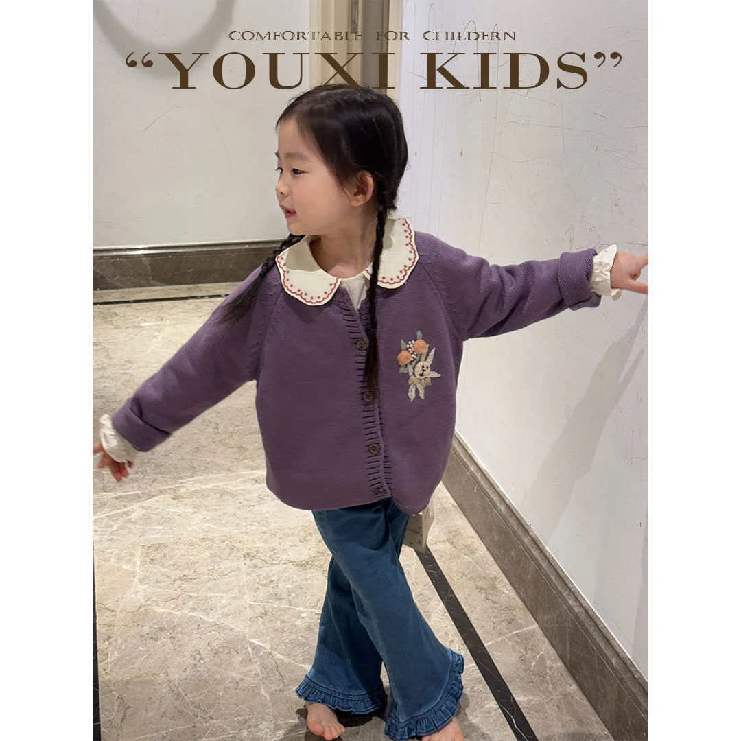 现飞飞家·花匠兔针织衫手工钩织可爱小兔子休闲毛衣开衫 FF2513