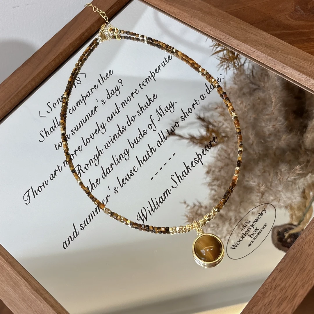 华梵古洛291【把把壶】 天然原创设计百搭时尚轻奢气质项链法式项链