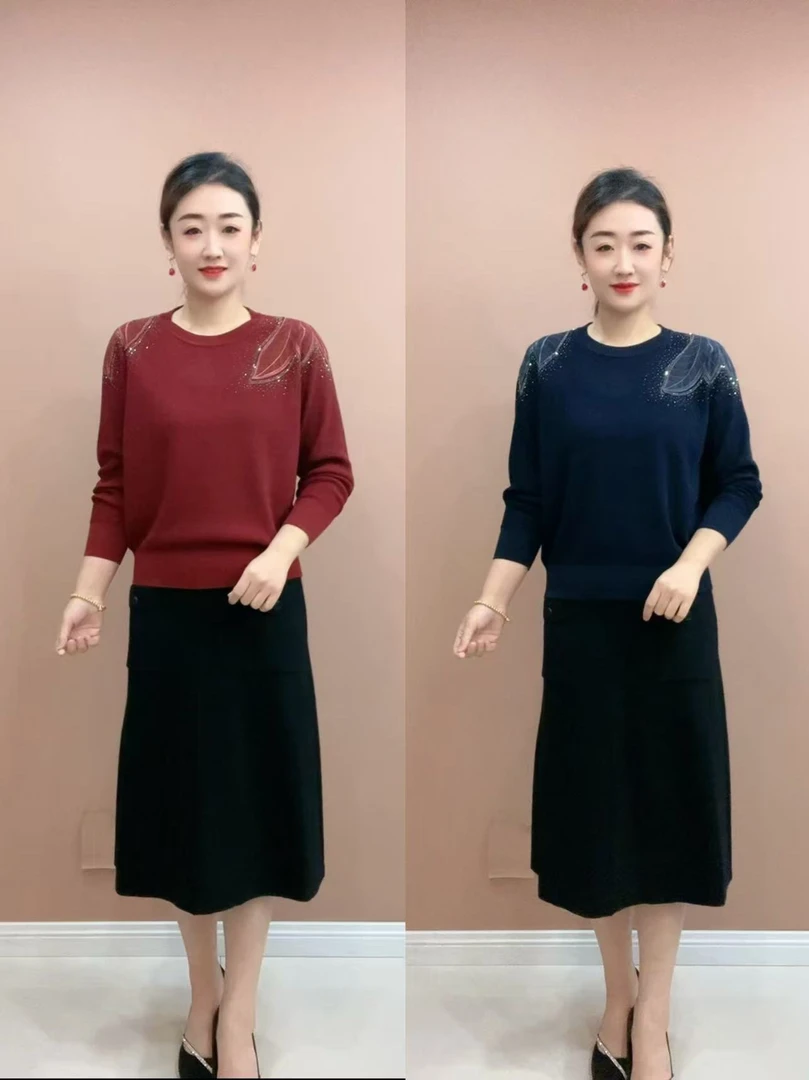 双肩落叶长袖衫ELL