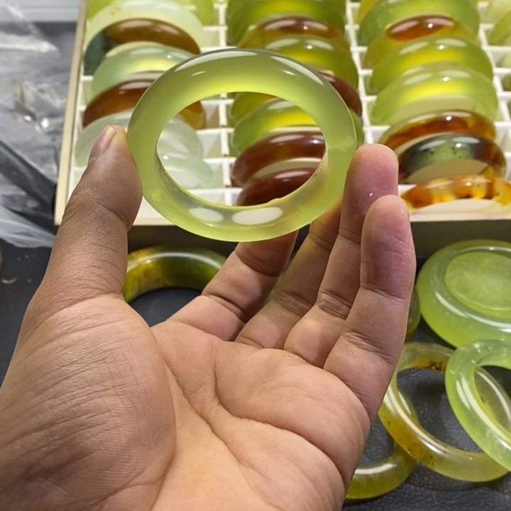 蛇纹石玉合金手镯50