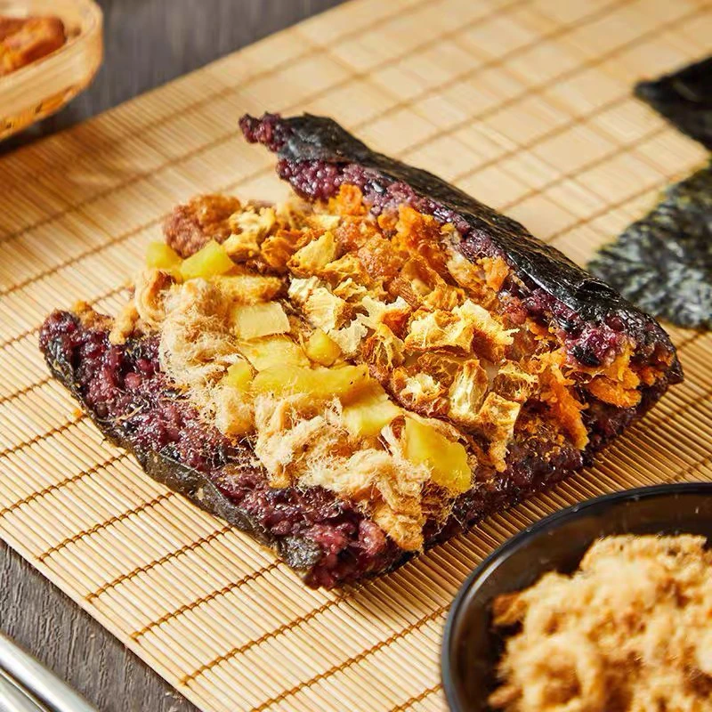 【新疆包邮】海苔黑米肉松糯米饭团早餐加热即食速食饭卷半成品