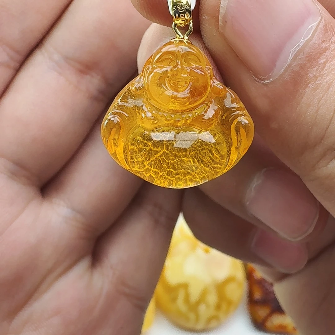 蜜蜡未镶嵌颈饰假一赔十，特价