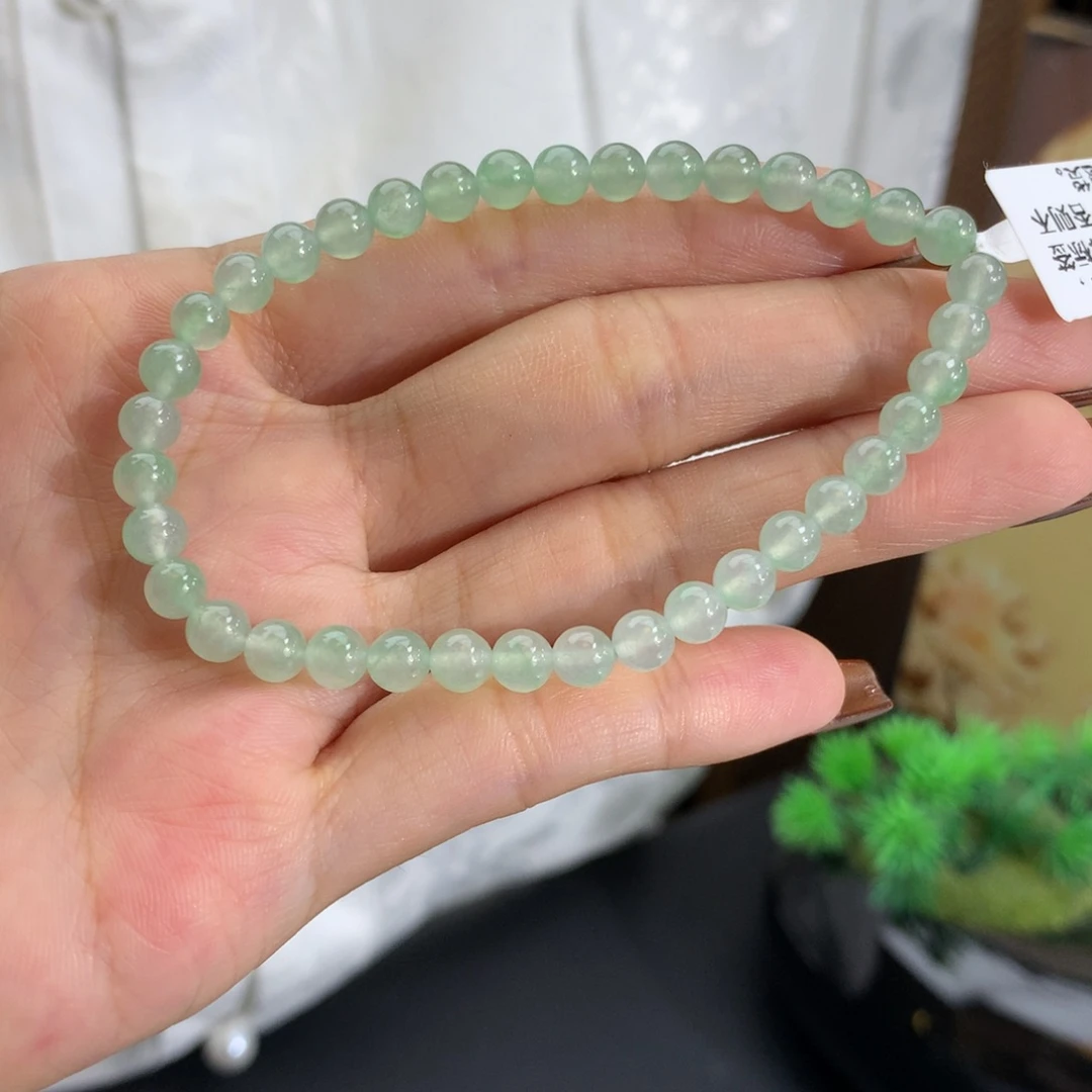 未镶嵌手链翡翠卡5冰胶晴手串