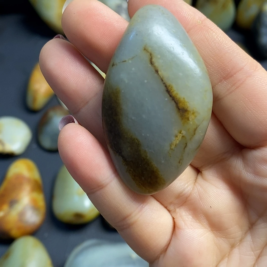 和田玉未镶嵌挂件71