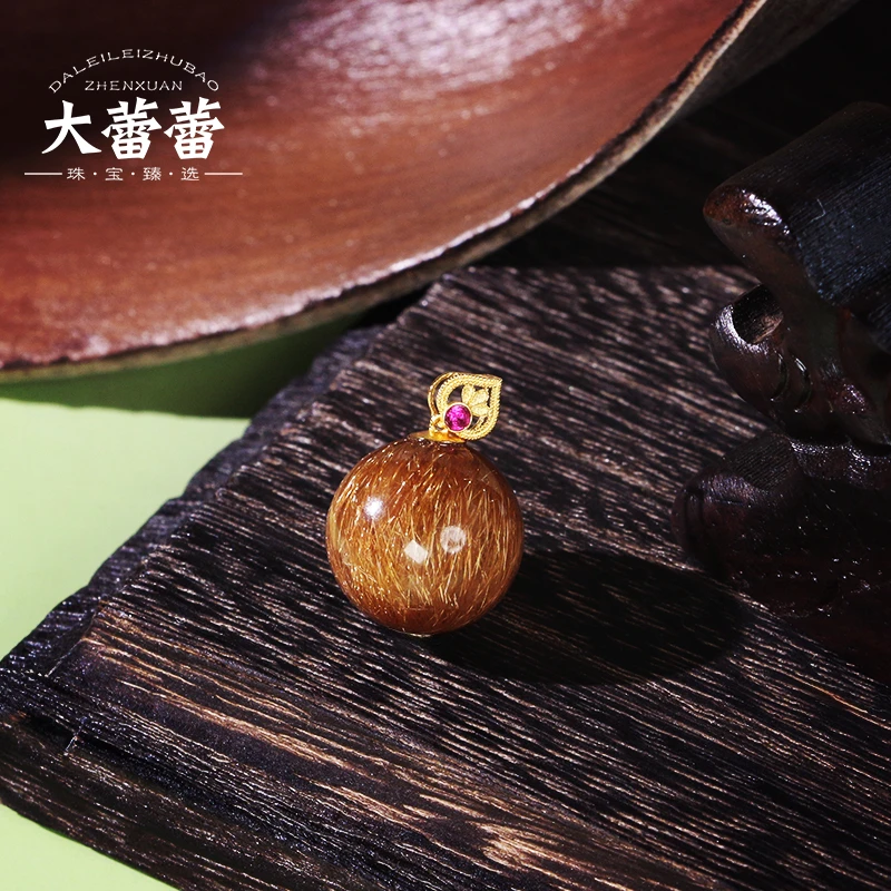 18k猫眼金铜顺单珠吊坠-多样性发其一