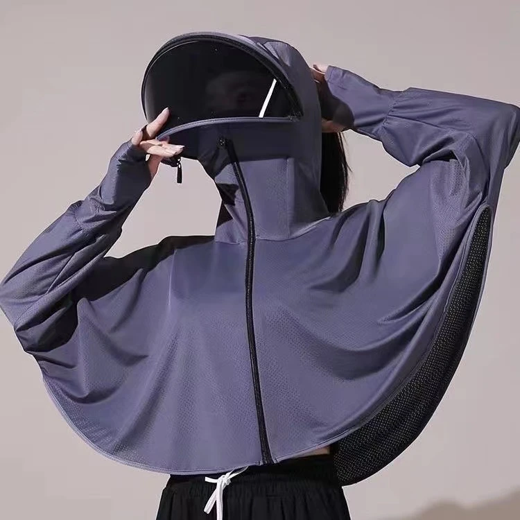 防晒衣女夏季2025新款薄款外套凉感冰丝防晒服防紫外线遮阳透气潮