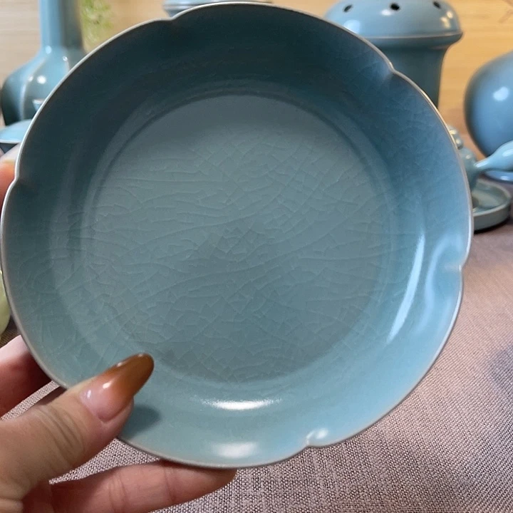 瓷片葵口盘一一一一一