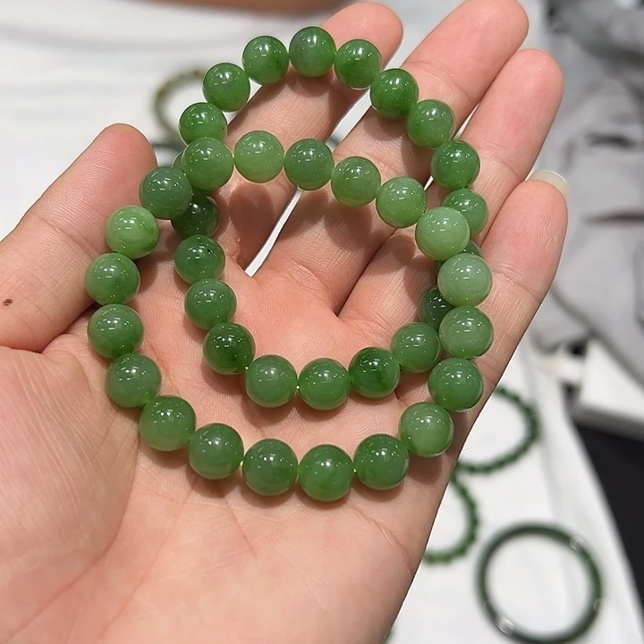 手串未镶嵌和田玉（碧玉）多样性发货拍一发一