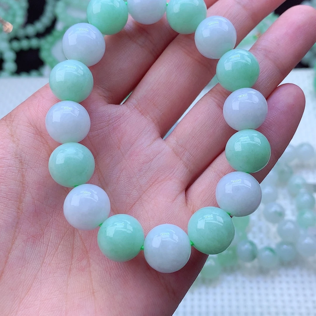 翡翠未镶嵌毛衣链卡13