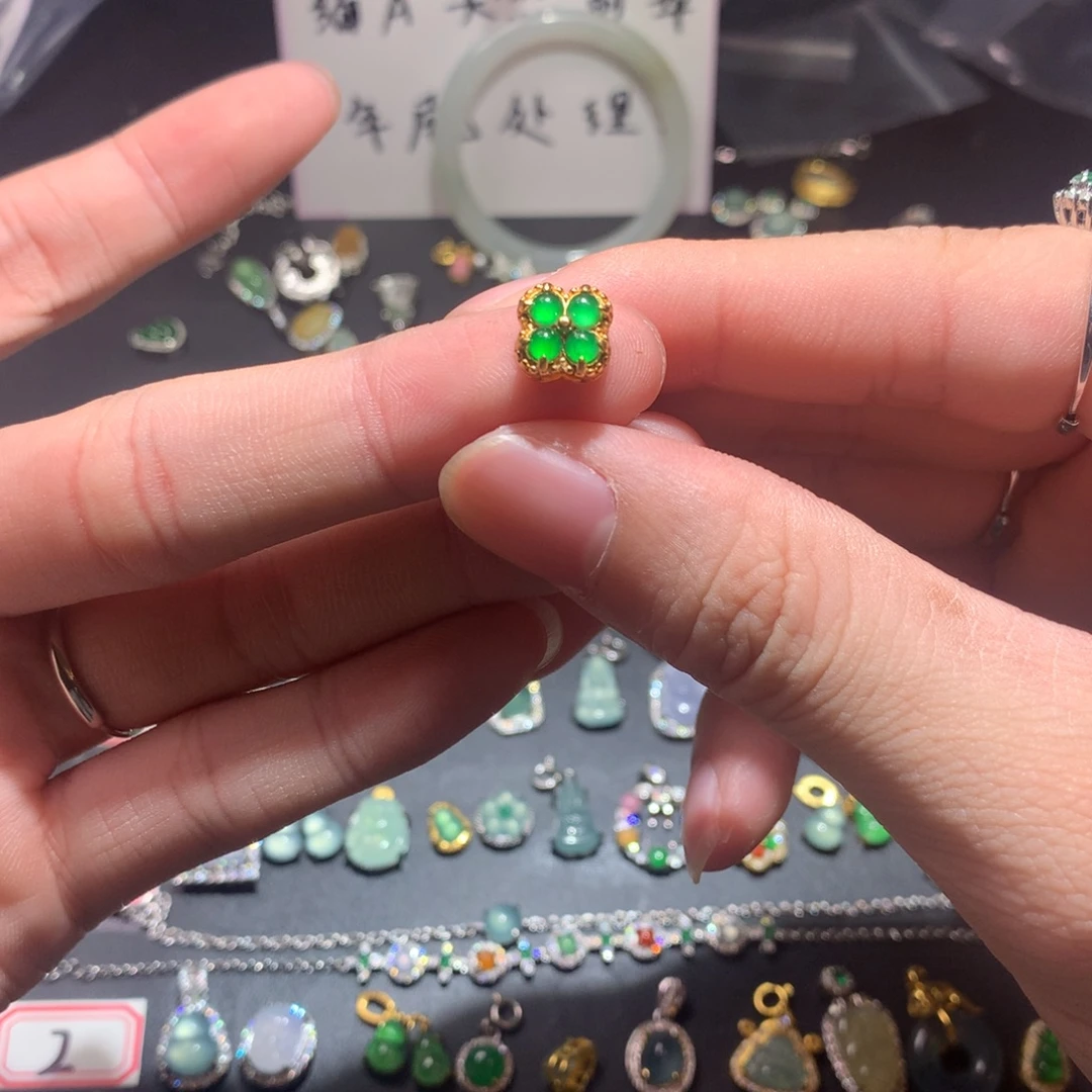 翡翠银S925镶嵌颈饰1