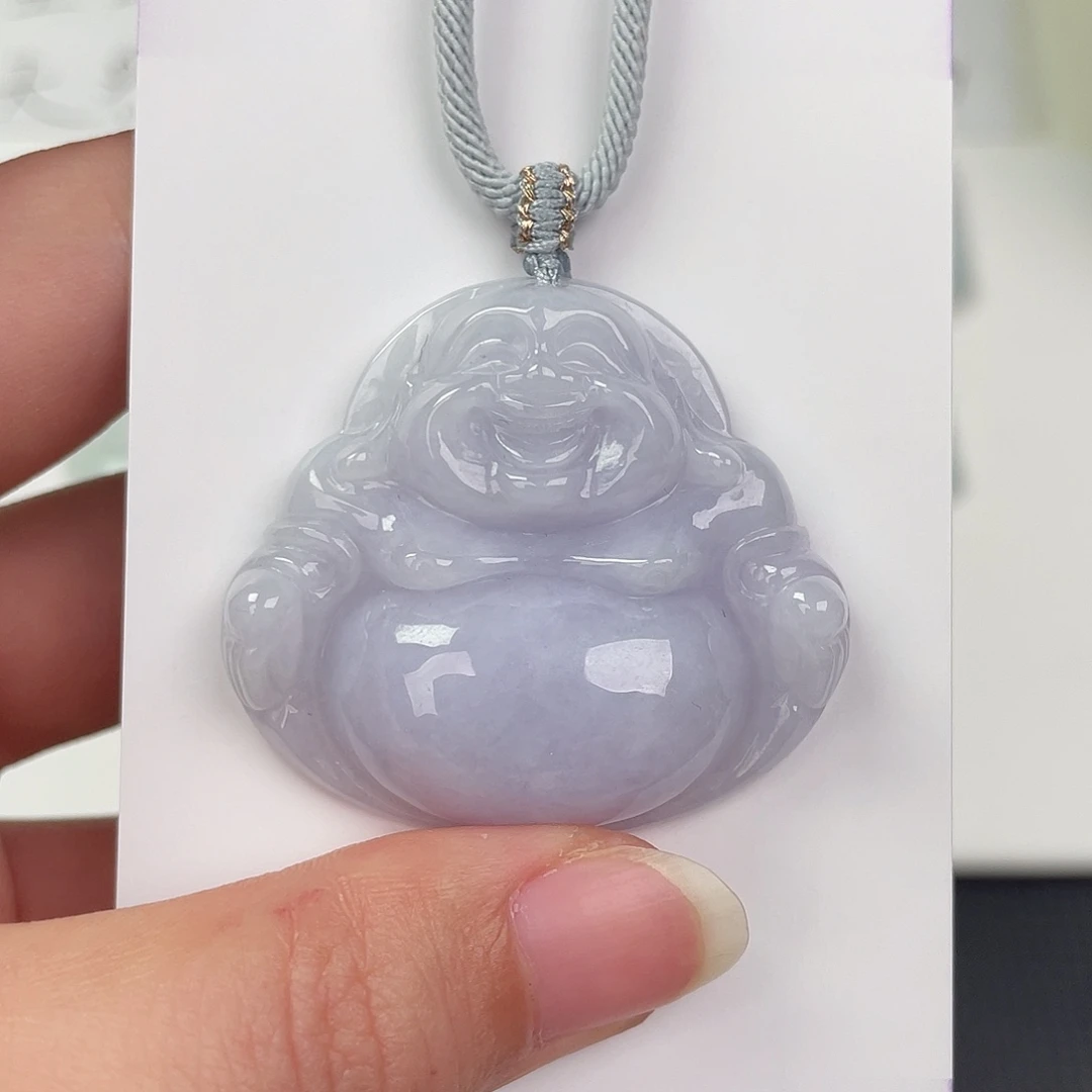 翡翠未镶嵌颈饰佛公