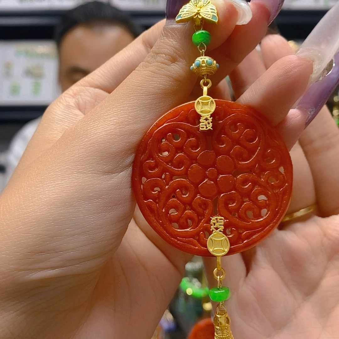 翡翠合金耳饰翡翠