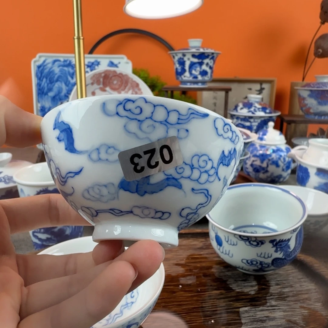 瓷片景德镇手绘青花茶器023
