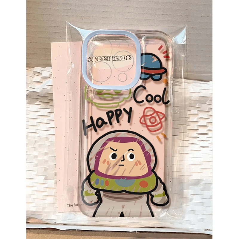 涂鸦巴斯光年适用苹果16 15手机壳iPhone13promax防摔14 12男女11