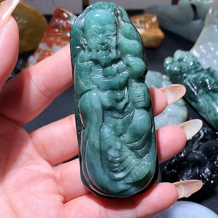 翡翠未镶嵌颈饰保真天然A货翡翠