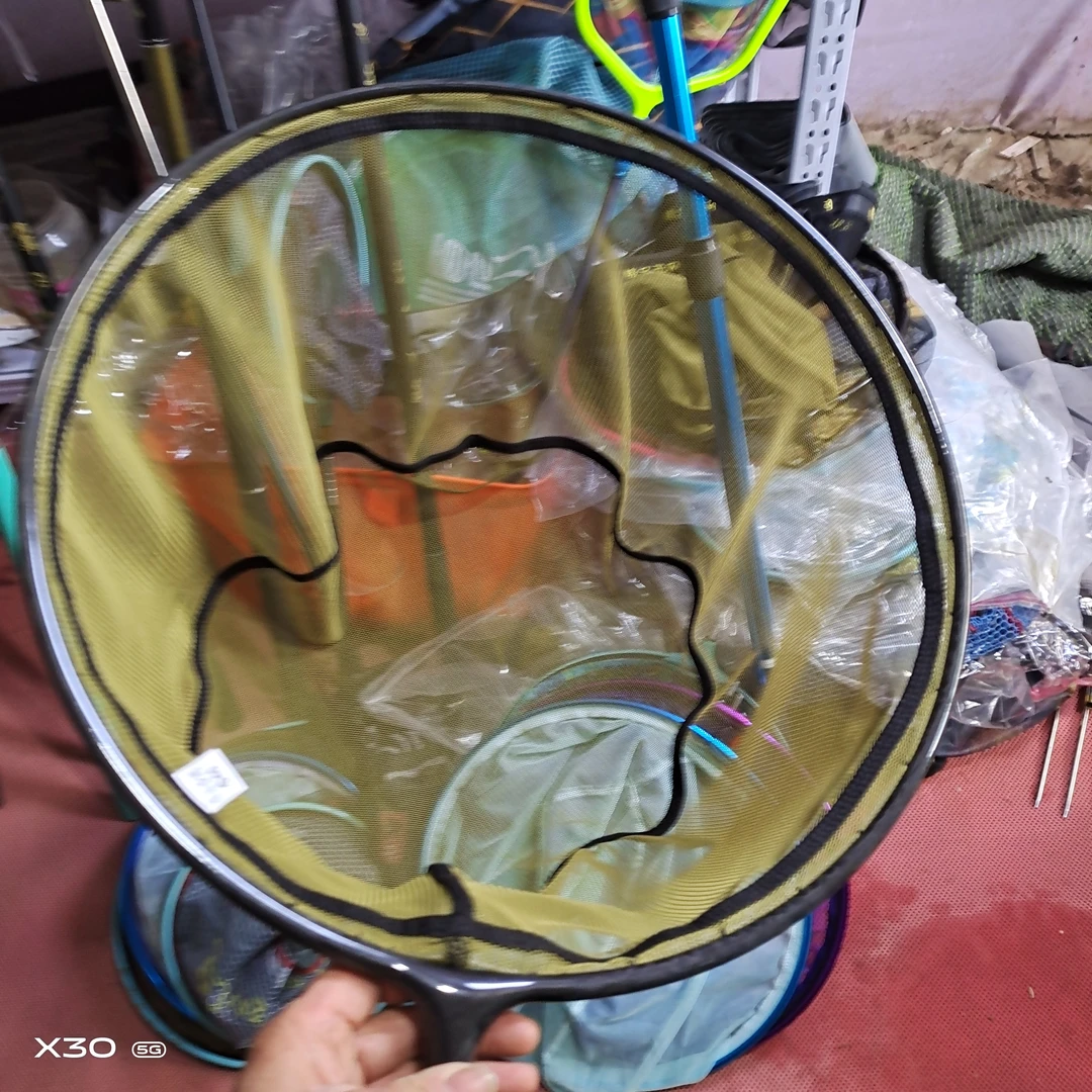 碳素飞抄网头轻硬速干竞技垂钓防挂钩黑坑鱼网
