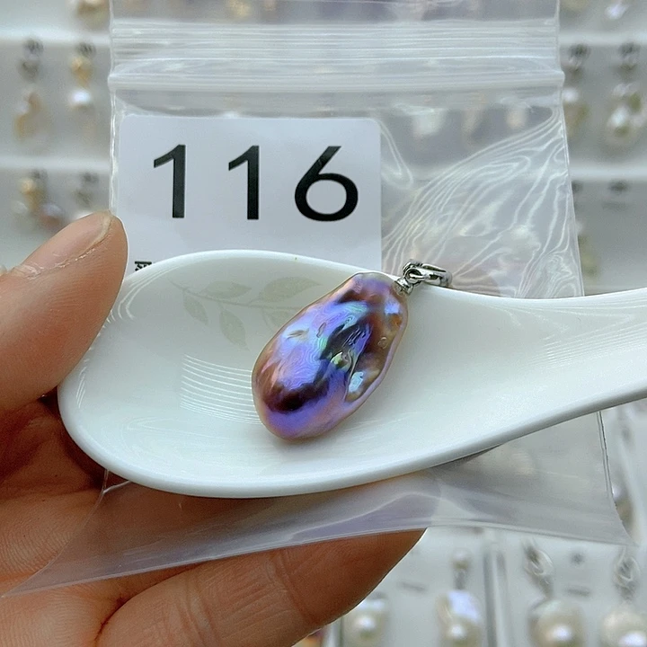 淡水珍珠颈饰银S925镶嵌