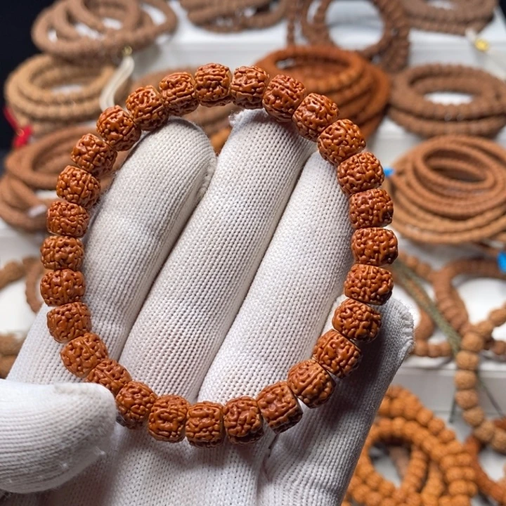 金刚菩提手串T****?五瓣龙切一代盘龙，尺寸9+