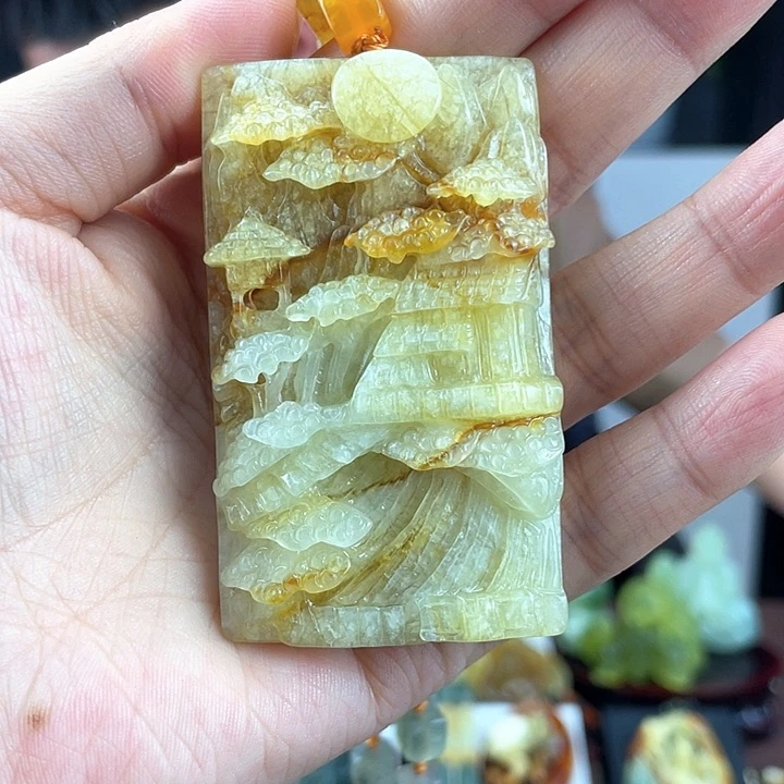 蛇纹石玉颈饰未镶嵌