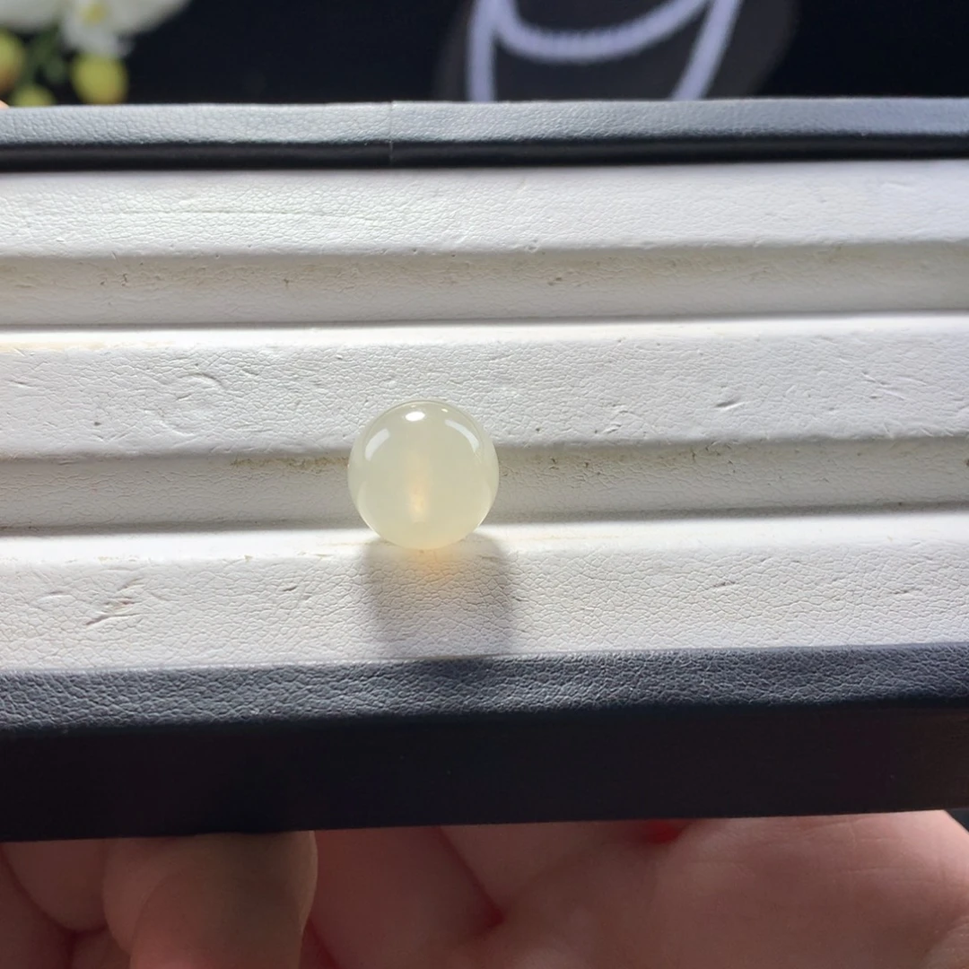 翡翠未镶嵌手串卡12冰雪梨黄