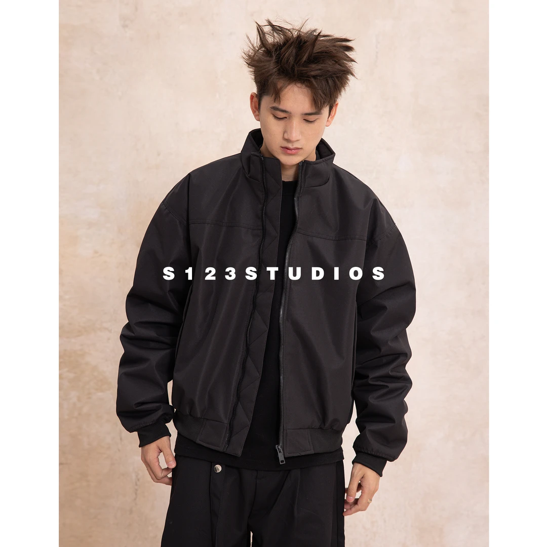 S123 90白鸭绒 三防立领羽绒服男冬季高街保暖飞行员夹克外套