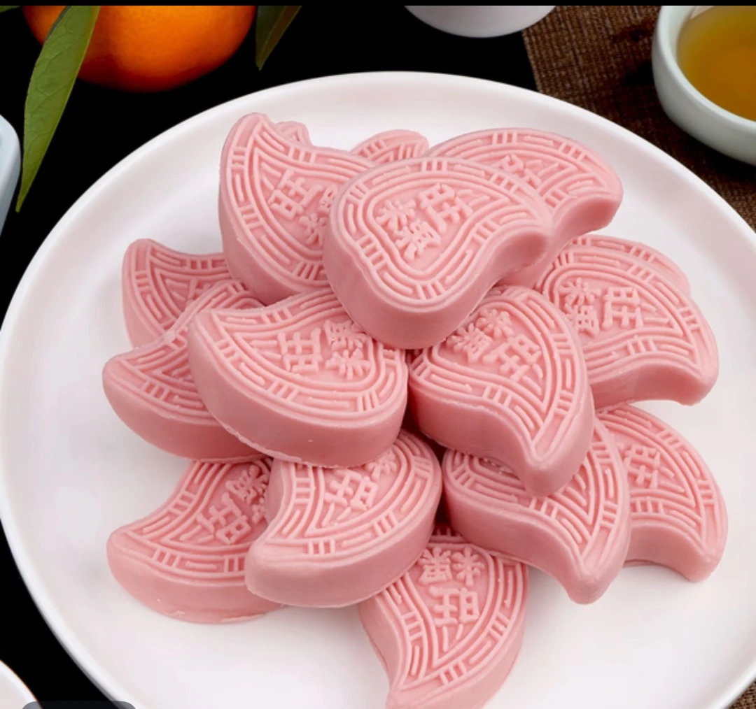 潮汕特产鹏发绿豆馅红桃粿糯米果潮汕红桃粿潮汕桃粿糕点