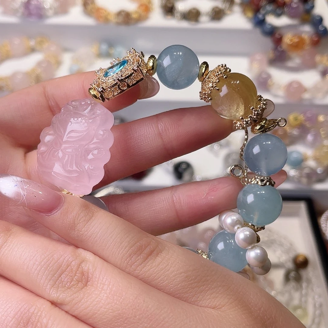 水晶手链合金别**.尺寸