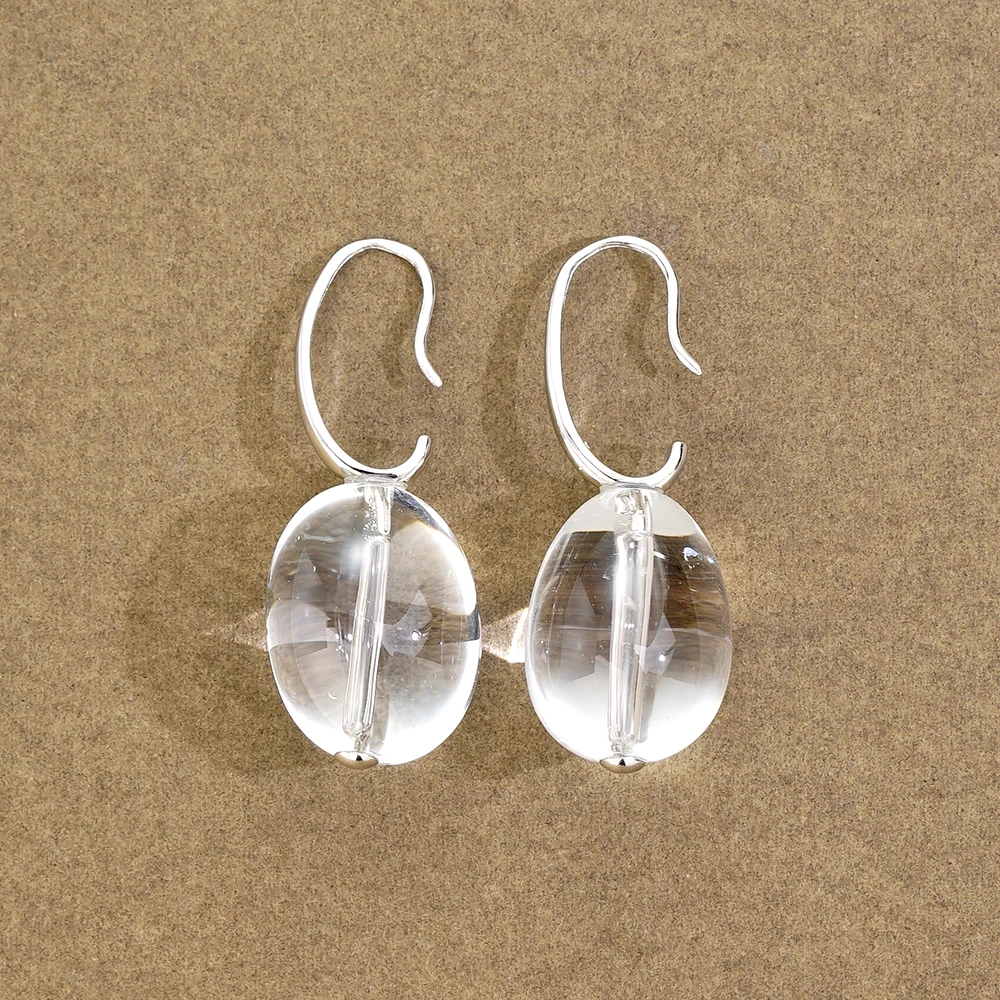 银925白水晶耳坠46888