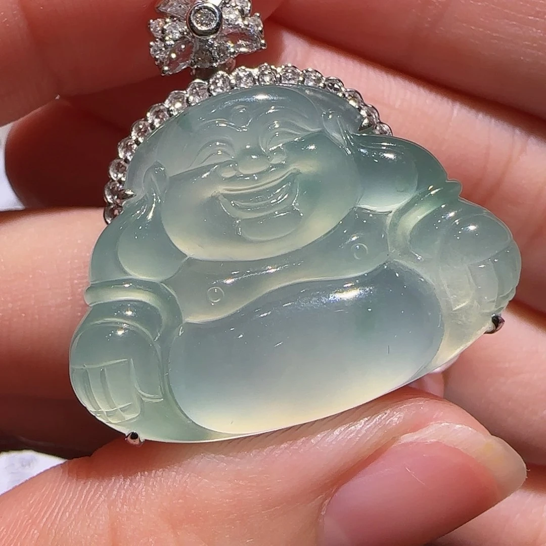 【闪购商品】翡翠18K金镶嵌颈饰S****⌓天然
