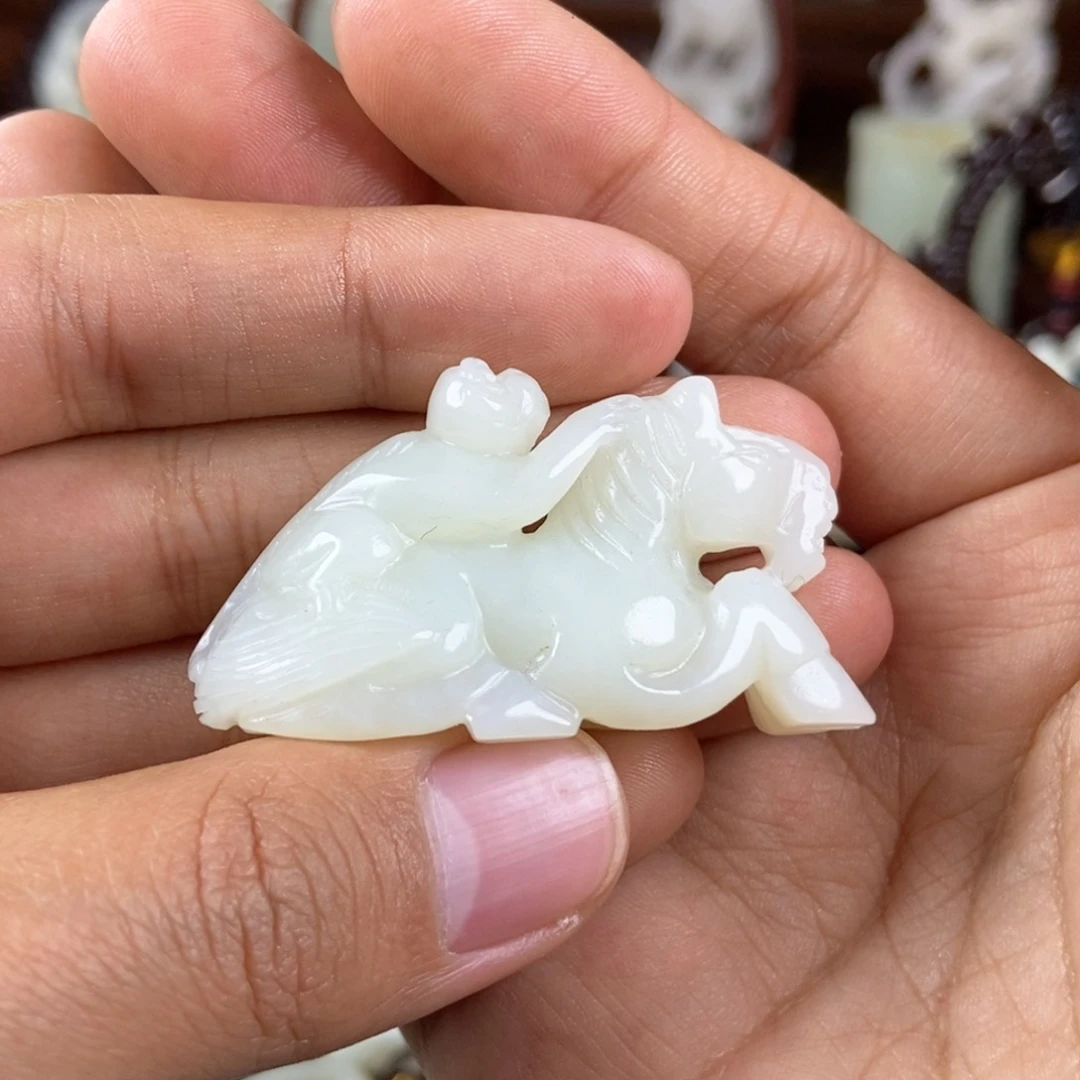 和田玉挂件未镶嵌牧*