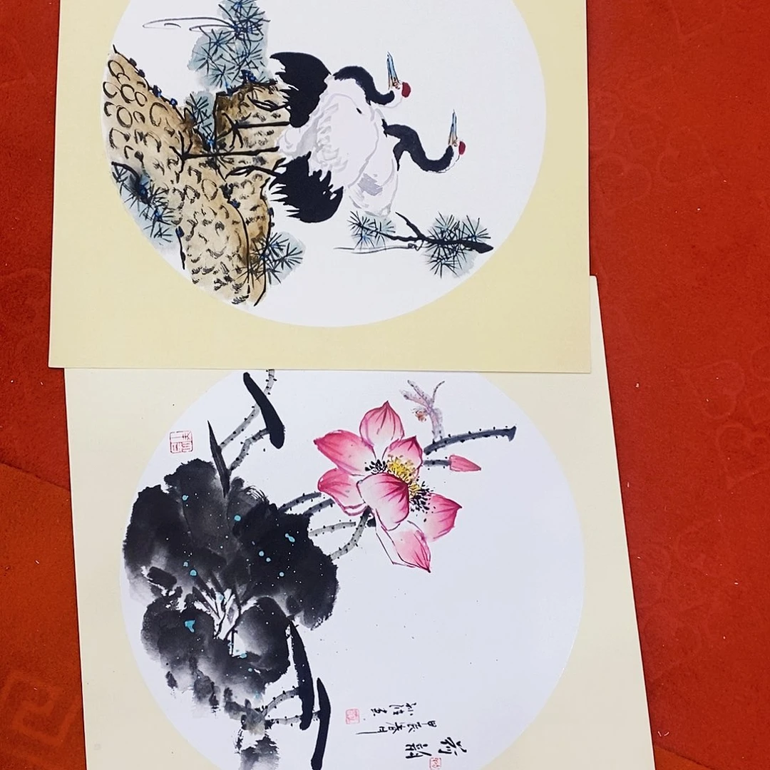 国画红也太可爱惹哈哈好开心