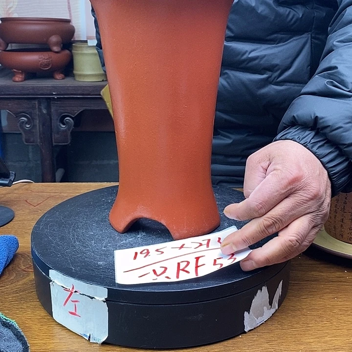 紫砂花盆货号一只RF53