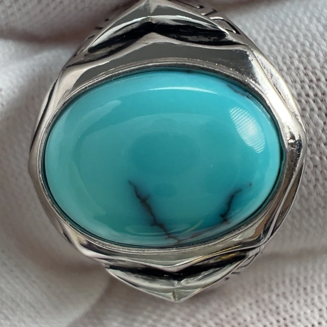 银S925镶嵌绿松石配饰