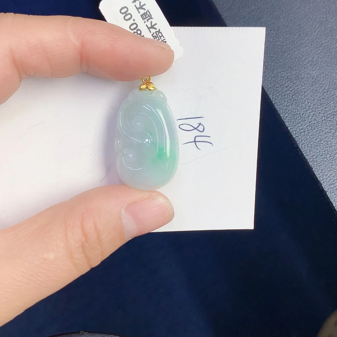【闪购商品】翡翠颈饰18K金镶嵌000000000