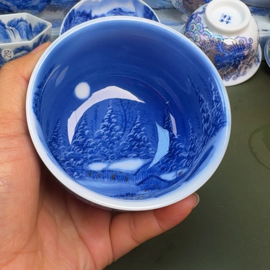 瓷景德镇纯手绘茶具圆圆284