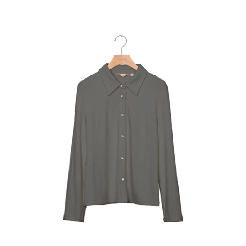 【九月专属】YM纯色衬衫女装百搭女士休闲4J811591D