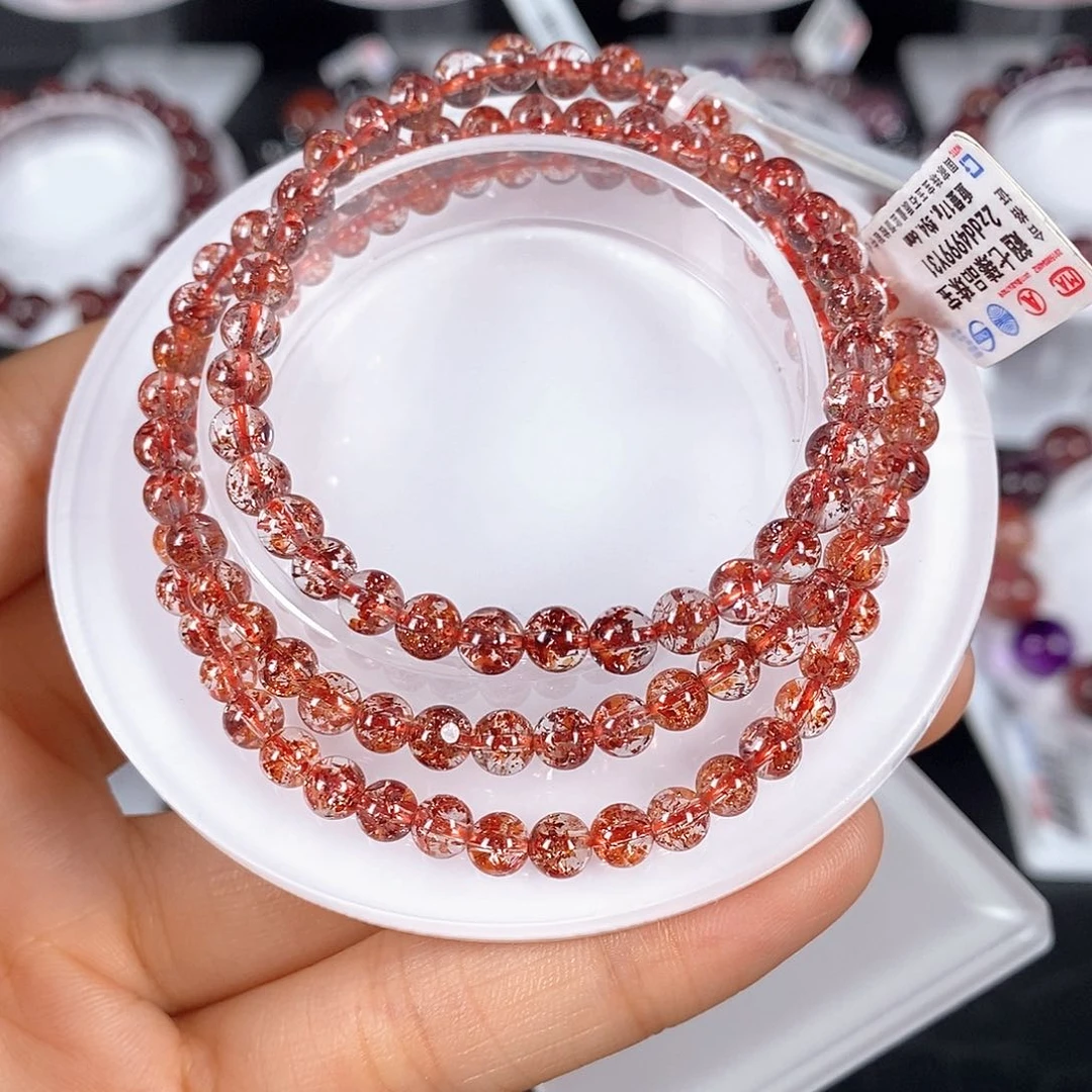 水晶手链未镶嵌金草莓多圈4.6