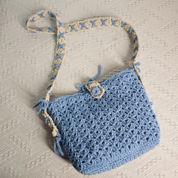 空心棉手工钩织包清新可爱