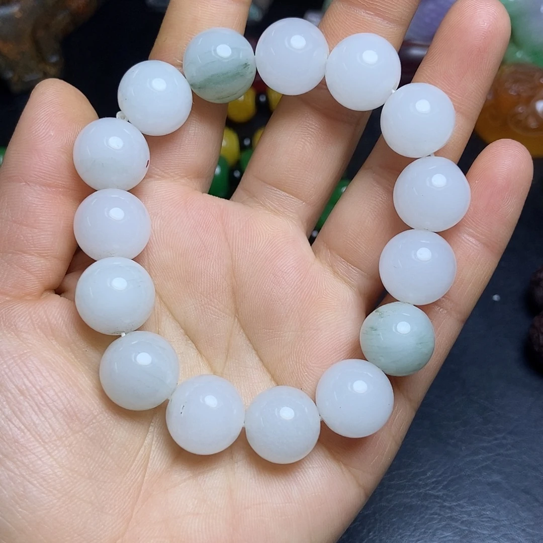 白玉菩提吊坠精品玉