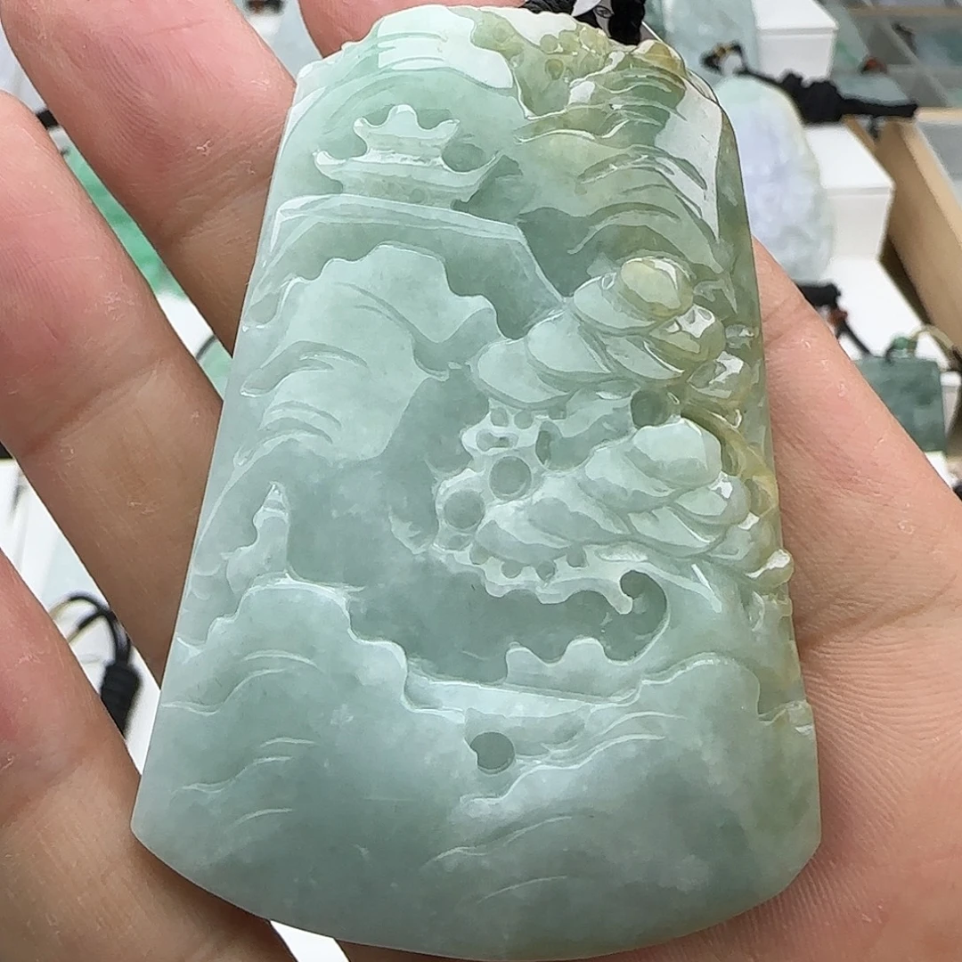 翡翠未镶嵌颈饰翡翠