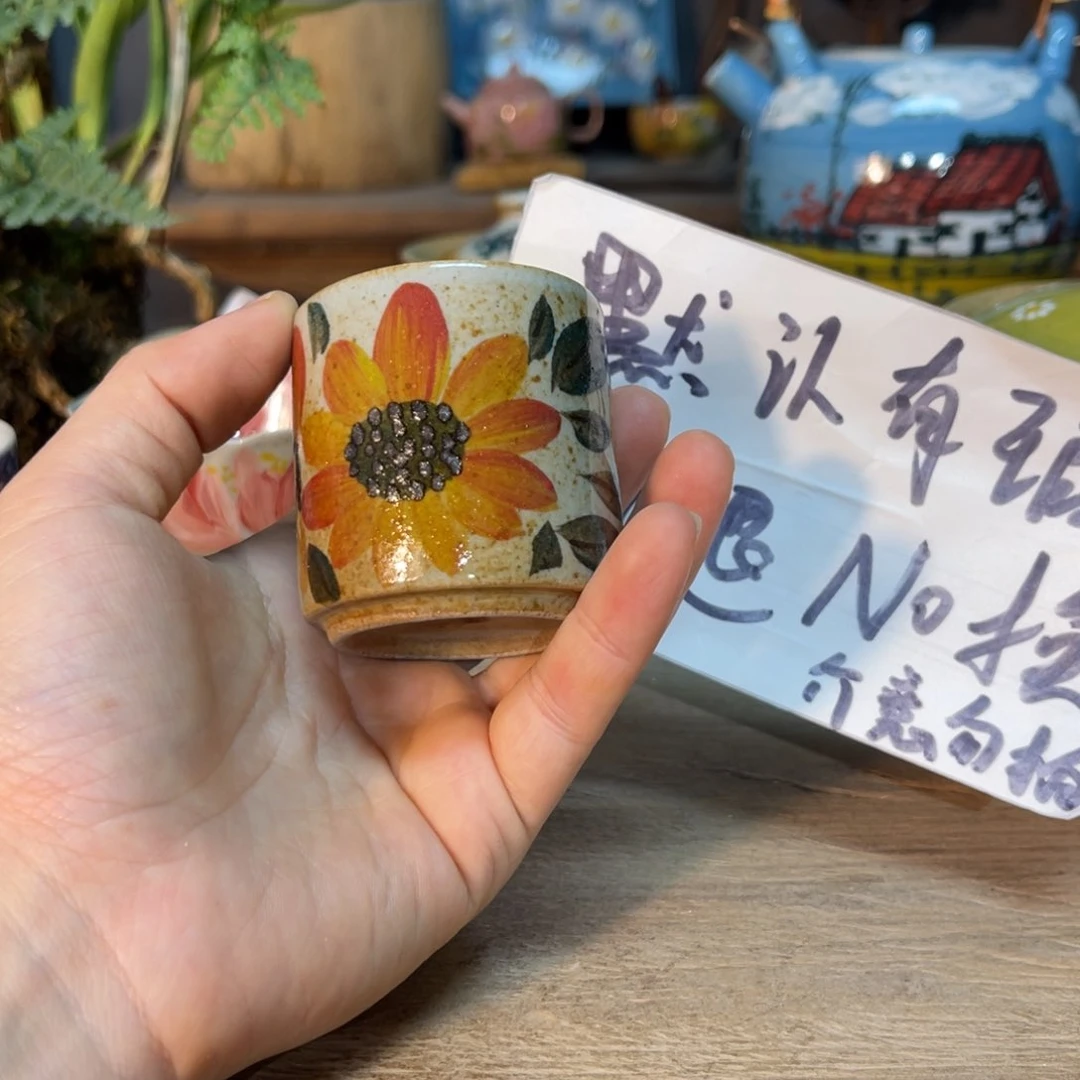 杯栖*素浅陶瓷手工手绘