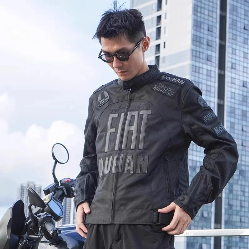 杜汉摩托车骑行服男女摩旅赛车服四季通勤防摔保暖荣耀拉力服套装