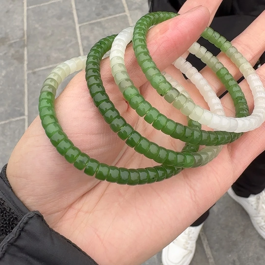 和田玉手串未镶嵌118门总多样性拍一发一