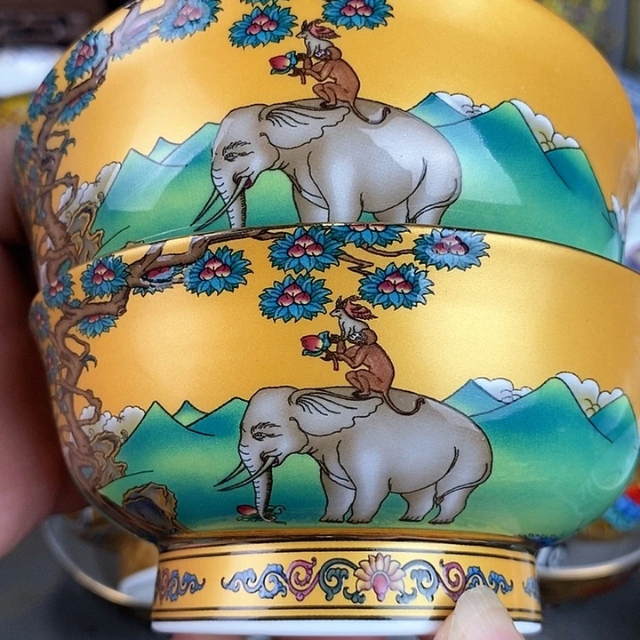 景德镇陶瓷藏式茶碗